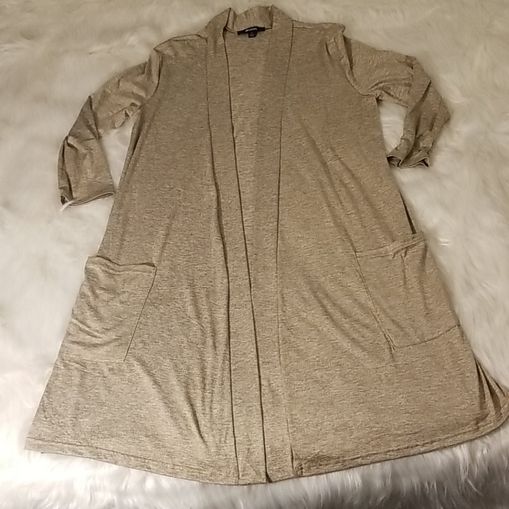 Heathered Duster with Deep Pockets!